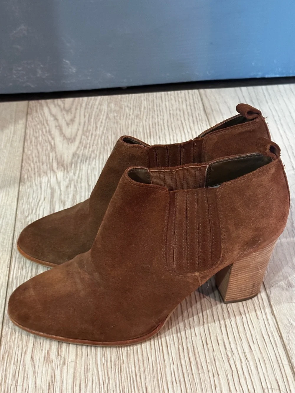 Michael Kors Chestnut Suede Ankle Booties